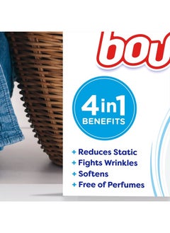 Bounce Fabric Softener Dryer Sheets, Free & Gentle, 120 Count  - Image 5