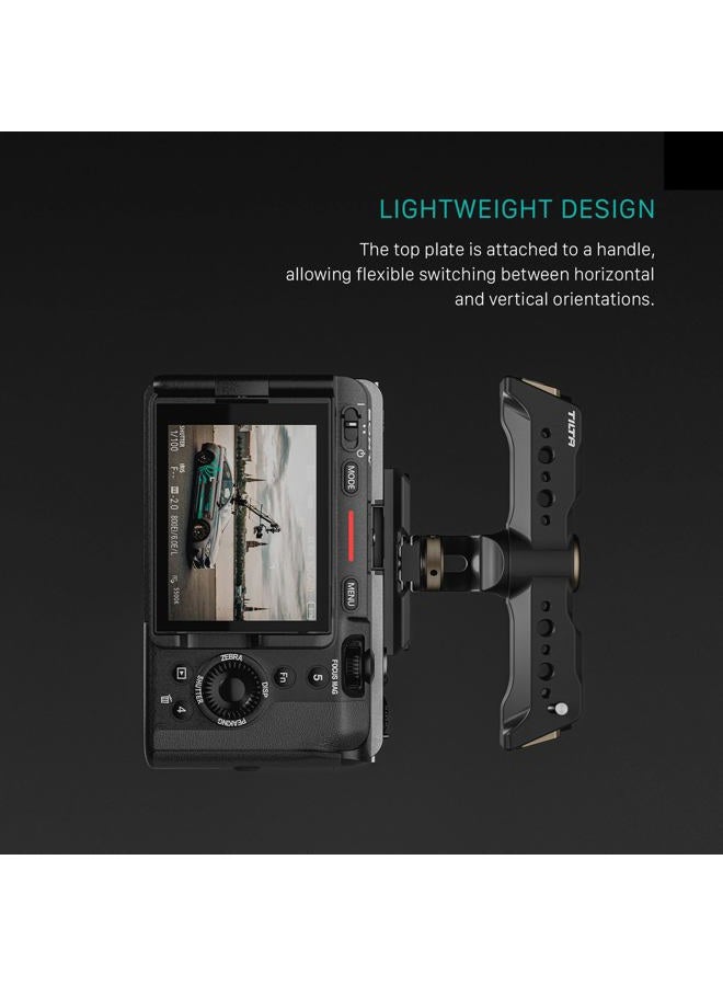 Tilta Full Camera Cage for FX3/FX30 V2 | Top Plate NATO Rail, Cold Shoe, 1/4""-20 and 3/8""-16 | Thumb Screw Design | Black - Image 2