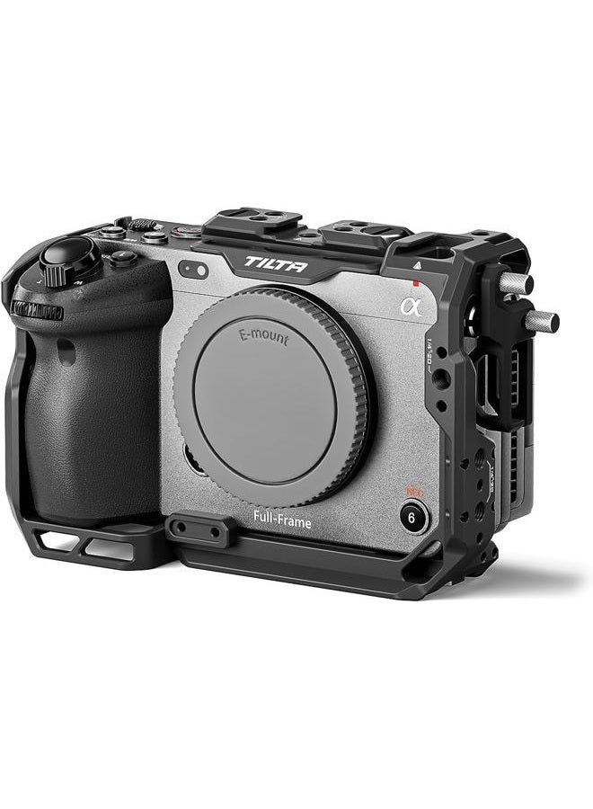 Tilta Full Camera Cage for FX3/FX30 V2 | Top Plate NATO Rail, Cold Shoe, 1/4""-20 and 3/8""-16 | Thumb Screw Design | Black - Image 1