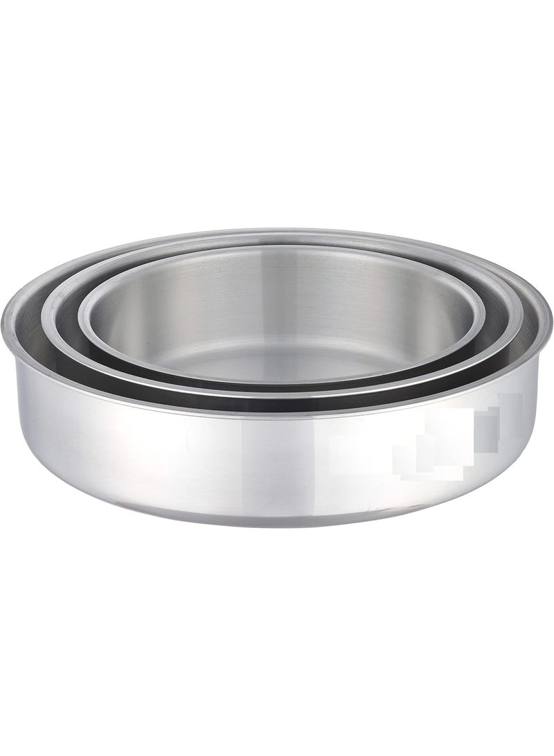 الدهان طقم صواني فرن دائرية من الدهان - 3 قطعة  22 سم - 26 - 30 الألومنيوم فضي 6221124012623 - Image 1