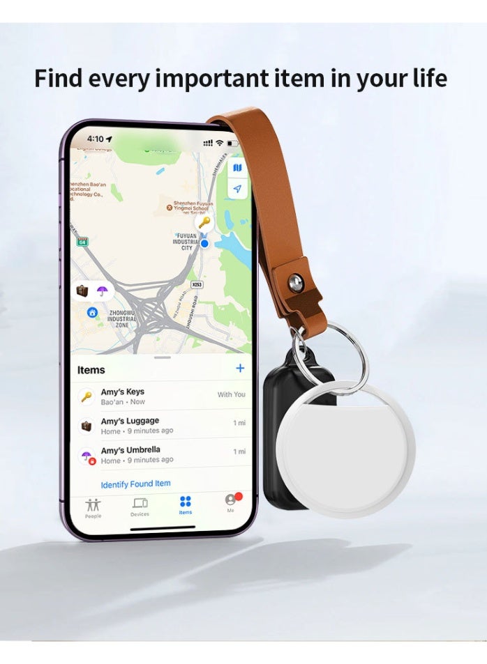 SOAIY Smart Finder, AirTag Anti-lost Reminder Key Finder "Find My App" only for iOS devices, Pet Smart Locator - White Style - Image 3