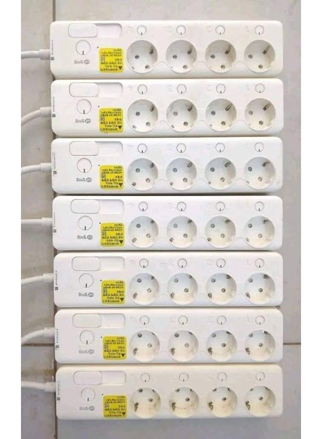 "16 Amp copper power strip with four outlets and two charging ports, with internal protection and separate control" - Image 5