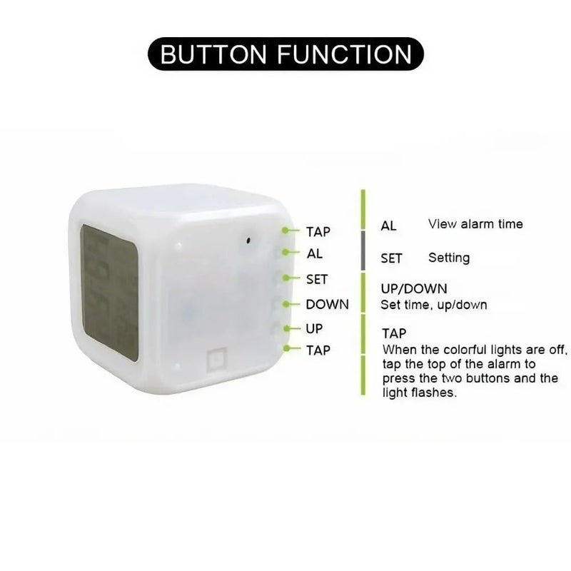 Colorful Luminous Digital Clock - Stylish and Practical Addition to Your Home Decor - Generic - Image 5