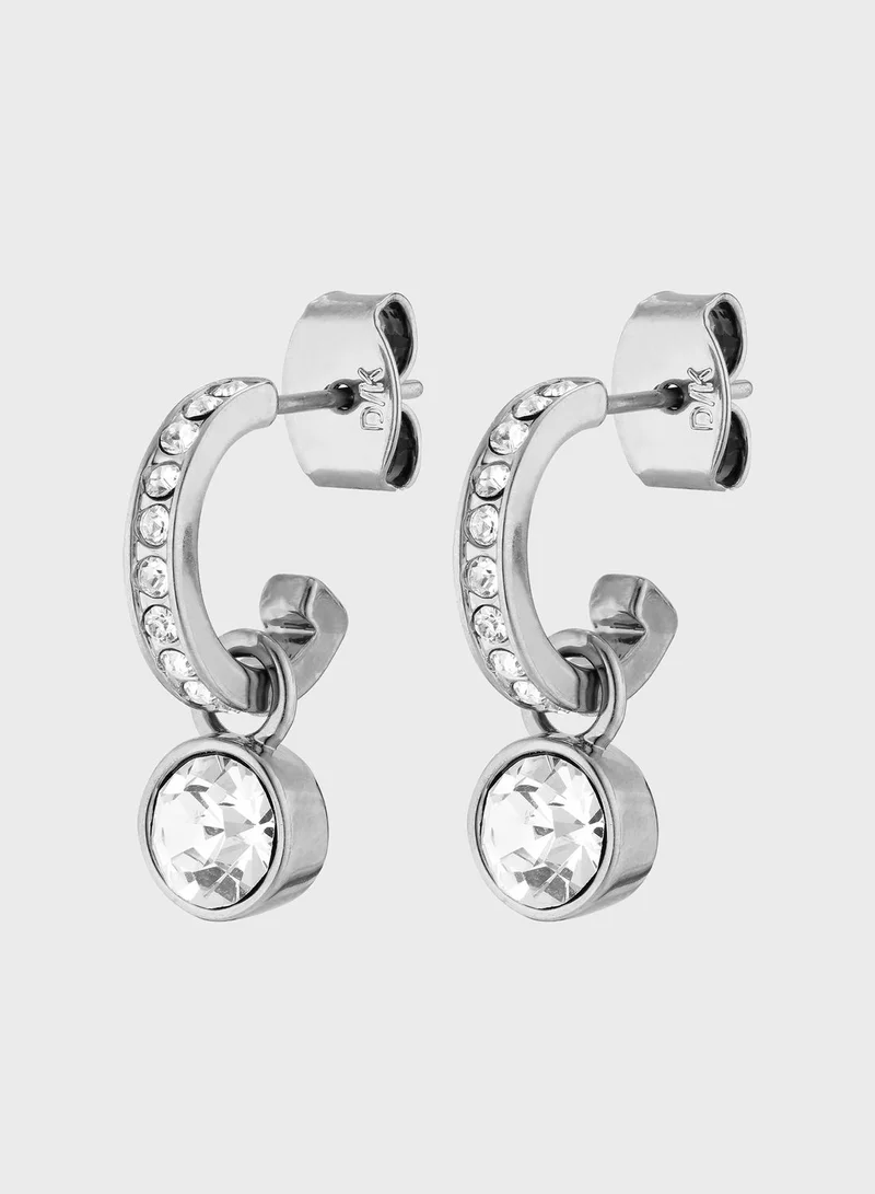 dyrberg/kern Stone Hoop Earrings