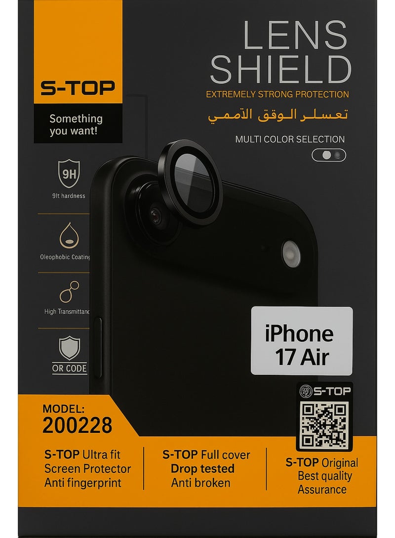 S-TOP Lens Protector for iPhone 17 Air (Single Camera) - Image 1