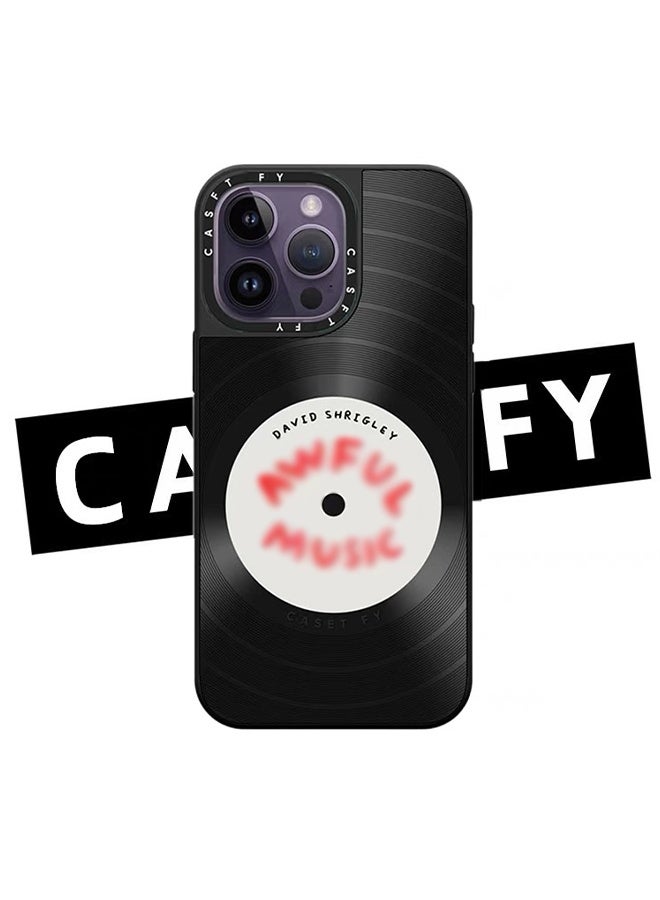 Casetify For iPhone 15 Pro Max Case -Black Vinyl Record Design Protective Case - Image 2