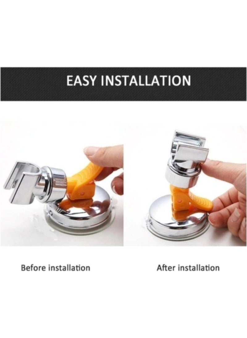 Wuvera Strong Vacuum Shower Head Holder Hanger Adjustable Suction Cup Shower Head Holder  - Image 5