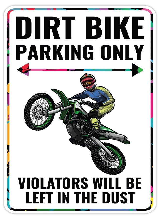 Venicor Dirt Bike Sign Decor - 9 x 14 Inches - Aluminum - Dirtbike Motocross Gifts Accessories Stickers Stuff - Image 1