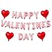 Tagberoy Rose Gold Happy Valentines Day Balloons 16 Inch Valentines Decorations Balloons Red Heart Balloon for Valentine Day Decorations for Party Hotel Room Office Classroom - Image 2