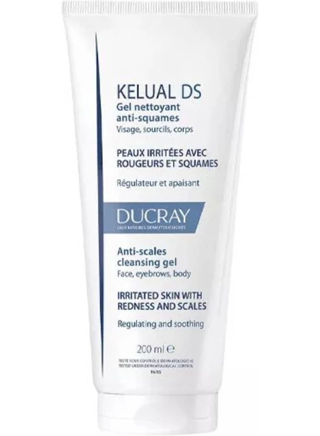 Ducray Kelual DS Anti-Scales Cleansing Gel Seborrheic Dermatitis 200ml - Image 1
