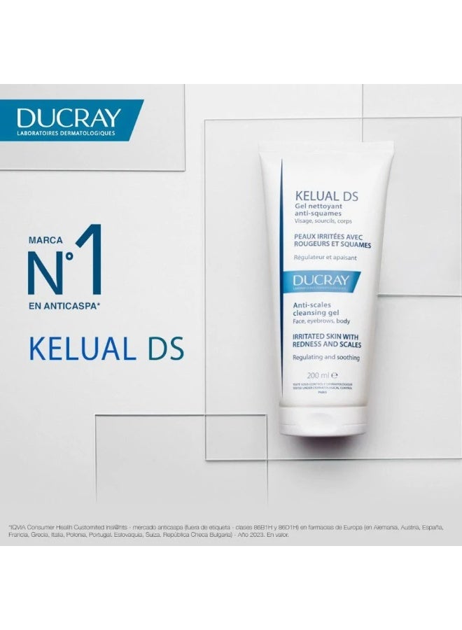 Ducray Kelual DS Anti-Scales Cleansing Gel Seborrheic Dermatitis 200ml - Image 3