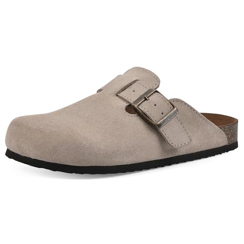 WHITE MOUNTAIN Women's Bari Footbed Sandal, Taupe/Suede, 9 M - Image 1