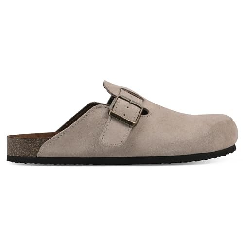 WHITE MOUNTAIN Women's Bari Footbed Sandal, Taupe/Suede, 9 M - Image 3