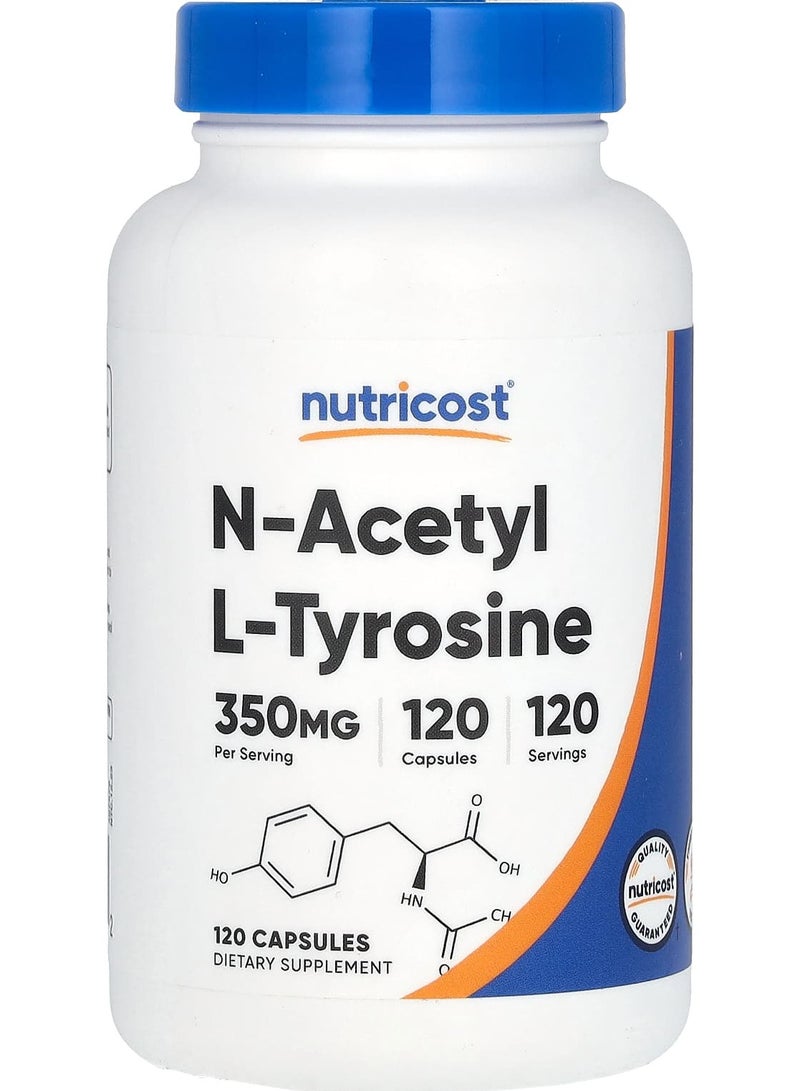 Nutricost N-Acetyl L-Tyrosine, 350 mg, 120 Capsules