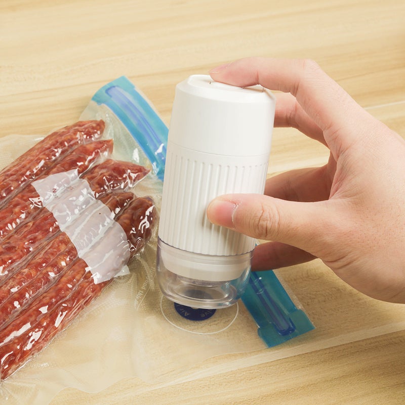 Handheld Vacuum Sealer USB Food Storage Pump B white electric pump (filterable) 