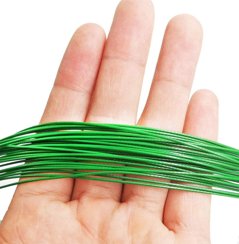 Drchoer Fishing Wire Leaders for Saltwater: 30pcs Stainless Steel Line Leaders Nylon-Coated 19" - 100 LB High Strength Wire Rig for Shark Barracuda Pike Fishing - Image 2