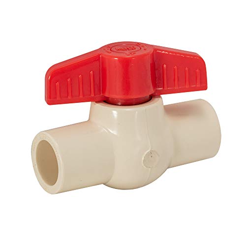 Eastman 12 Inch CPVC Slip Ball Valve White 48636