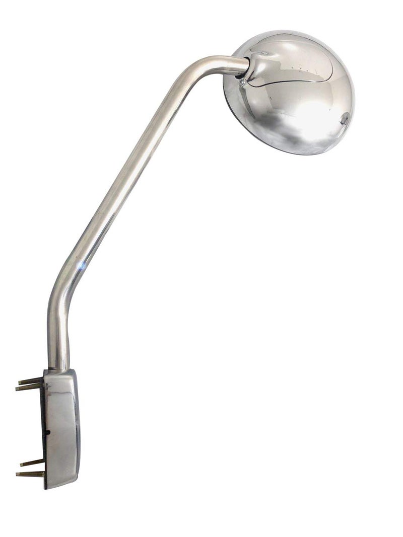 Replacement Stainless steel Hood Mirror Driver Left Side Fit Kenworth T680 Peterbilt 579 587