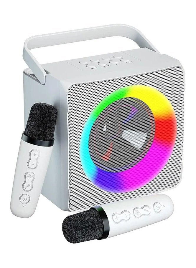 ELTRAZONE SD-508 Portable Bluetooth Speaker with Dual Wireless Microphones – Powerful Outdoor & Indoor Sound System – Rechargeable, Compact Design with Bass Boost – Ideal for Karaoke, Parties, Public Speaking, and Home Entertainment  - Image 1