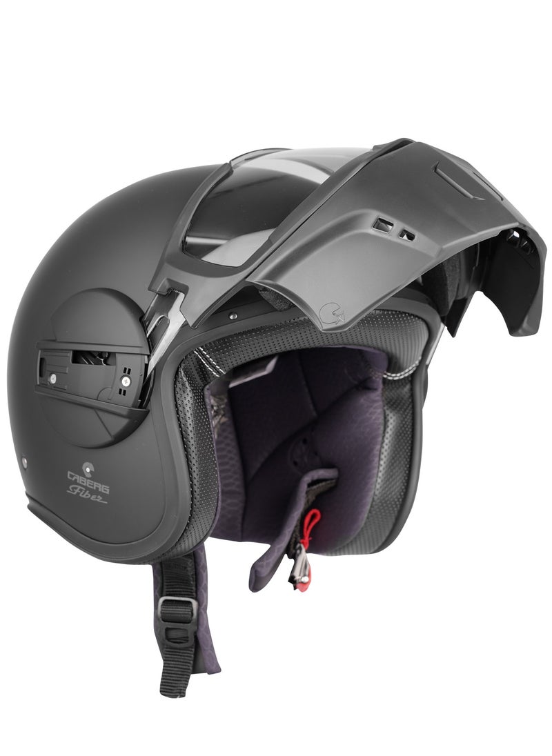 Generic - CABERG GHOST X FIBERGLASS 17 Futuristic Open Face Helmet with Goggle Visor - 870287 - Image 1