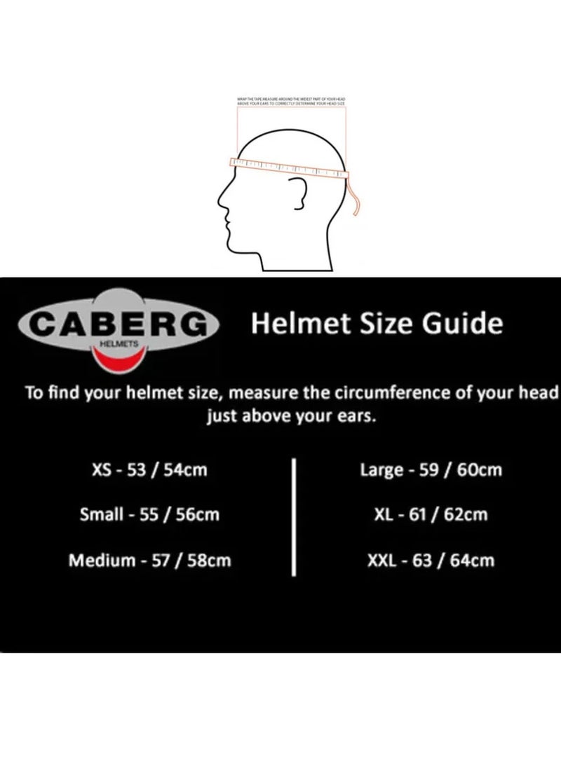 Generic - CABERG GHOST X FIBERGLASS 17 Futuristic Open Face Helmet with Goggle Visor - 870287 - Image 1