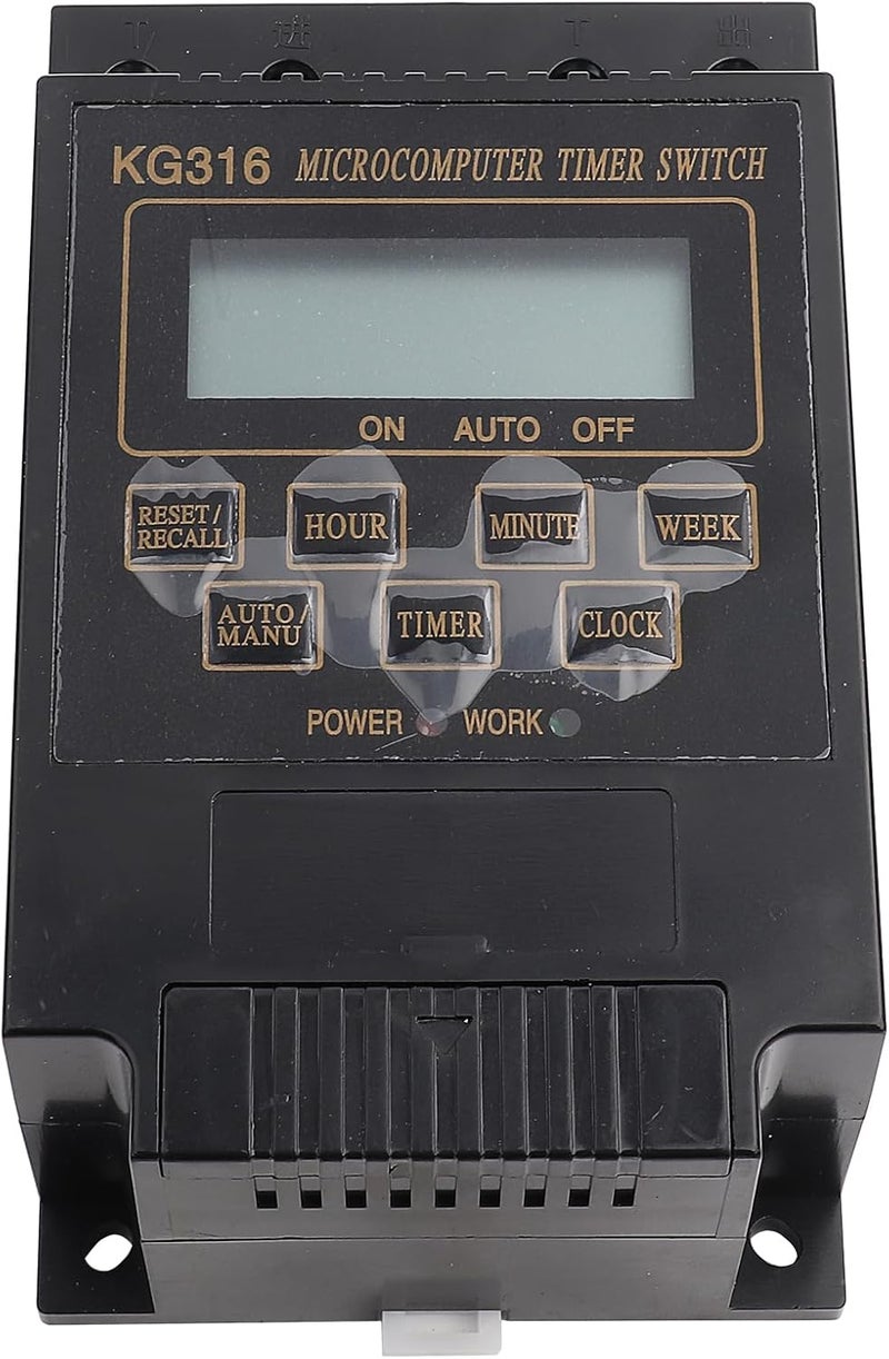 Microcomputer Time Switch LCD Digital Display Timer Controller for Street Lamps and Home Appliances - Image 1