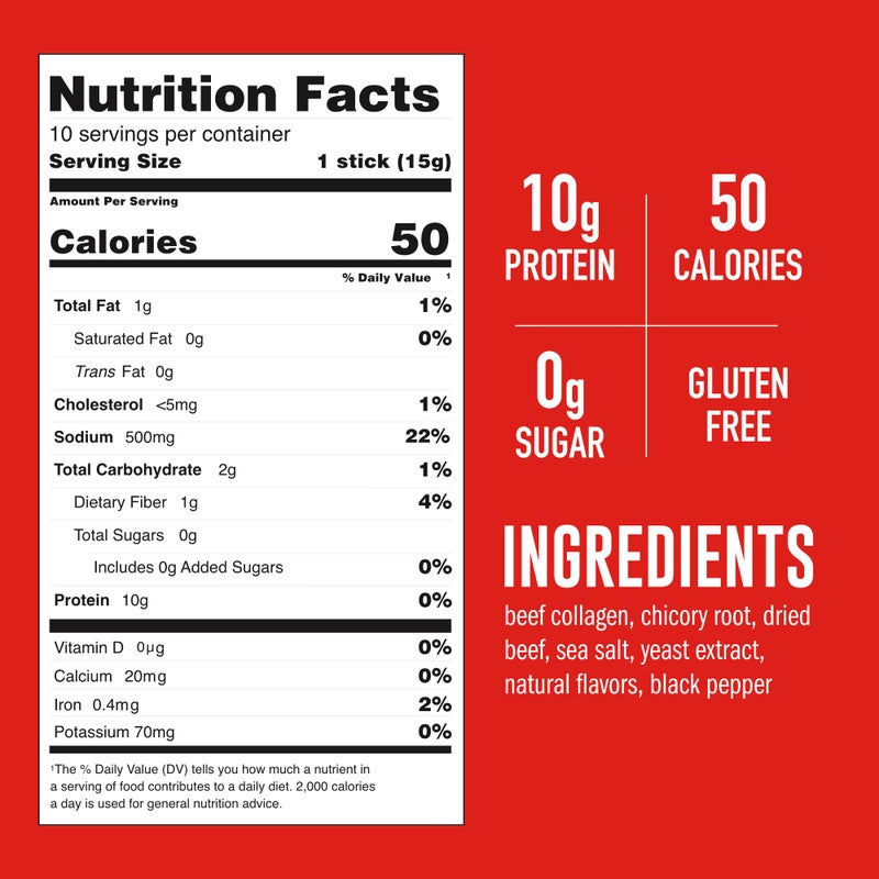 LonoLife Beef Bone Broth Powder Mix | Grass-Fed, 10g Protein | Collagen-Rich, Keto & Paleo Friendly | Natural Ingredients | 10 Portable Stick Pack Servings - Image 3