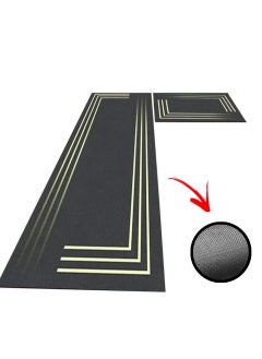 AAS ECOM Kitchen Rugs and Mats Washable Set of 2 - Non-Skid Natural Rubber Floor Mats for Kitchen, Sink, Hallway, Laundry Room (40cm x 60cm & 40cm x 120cm) + Free Sponge  - Image 2