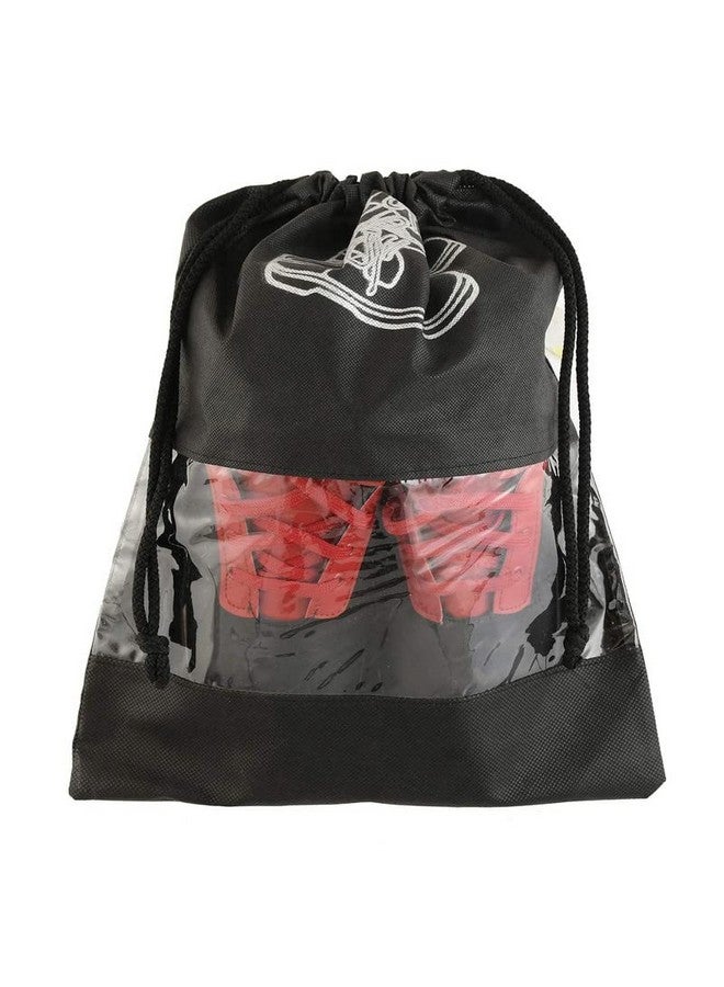 pristu Shoe Bag for Shoe Organizer in Travelling Portable Shoe Cover for Dustproof Packing Transparent Shoe Bags Pouches Travel in Keeping Bag Organized Shoes Cover Bags Pack of 6 - Image 3