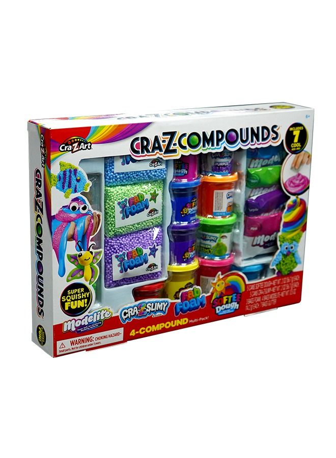 Cra-Z-Compounds 4-عبوة مركبة متعددة مع 7 ملحقات - Image 1