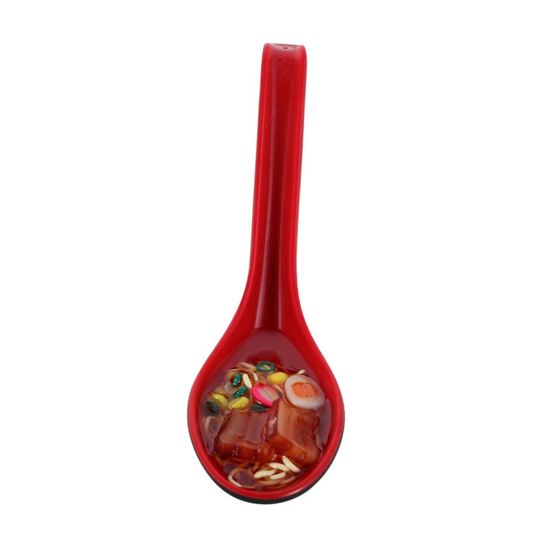 Long Handle Spoon Realistic Ramen Food Model Decoration Display Prop for Home Teaching - Image 1