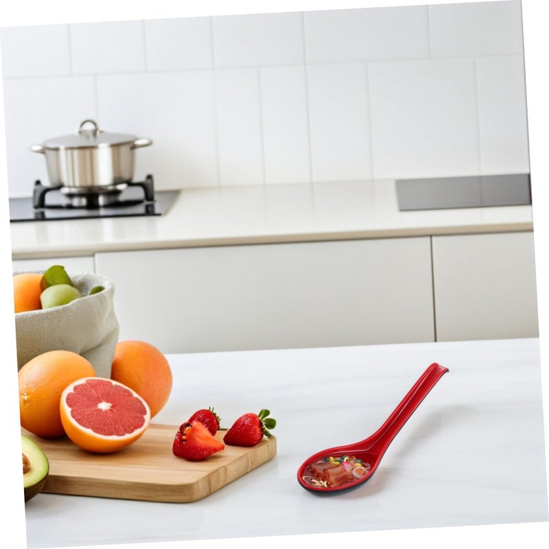 Long Handle Spoon Realistic Ramen Food Model Decoration Display Prop for Home Teaching - Image 5