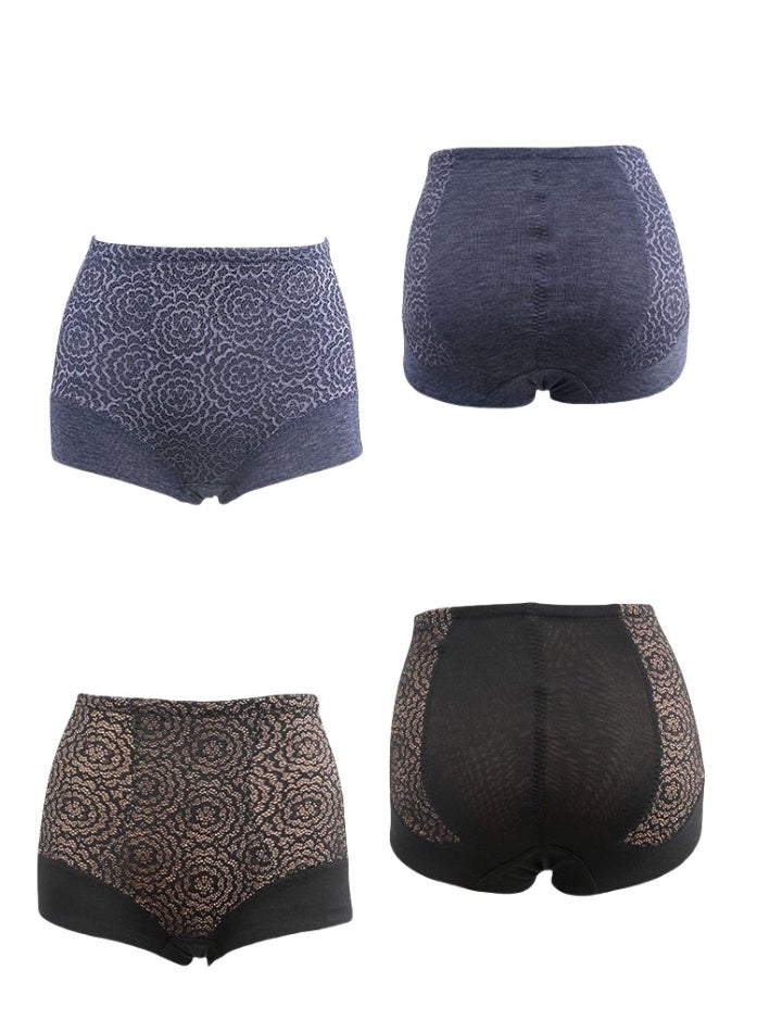 KUYING High Waisted Anti Glare Postpartum Waist Cinching And Hip Lifting Safety Pants For Body Shaping Set Of 2 - Image 1