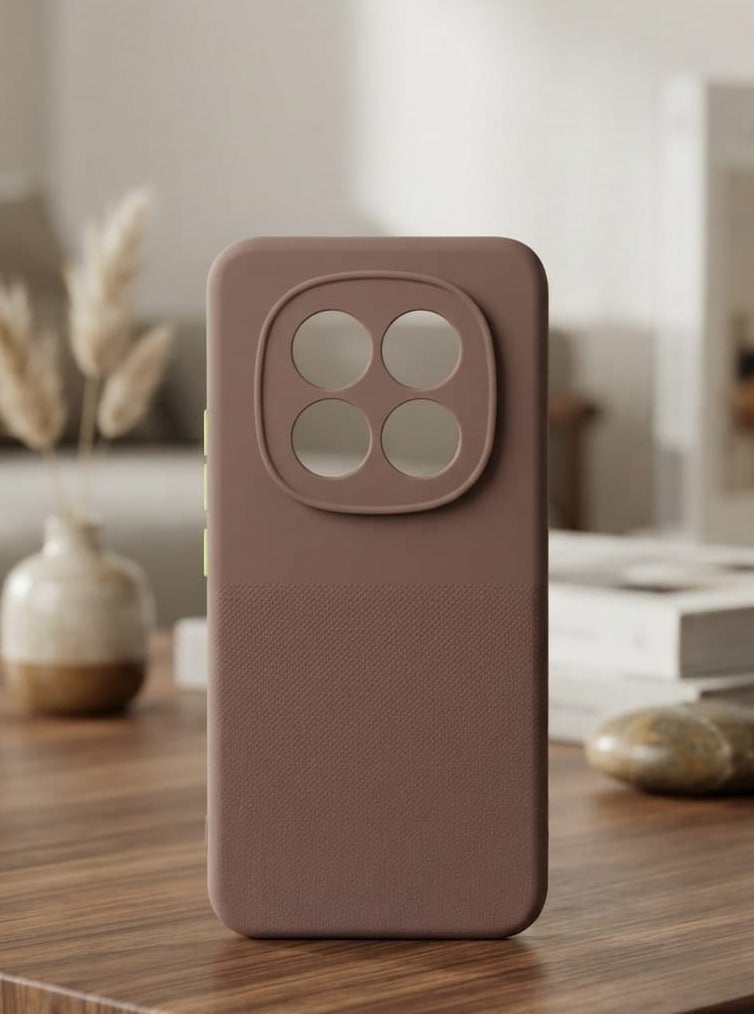 Xiaomi Redmi Note 15 Pro Plus Silicone Back Case Cover - TPU Silicone, Durable & Accurate Cut-outs - Scratch, Dust & Smudge Protection, Shockproof & Water-Proof Cover for Xiaomi Redmi Note 15 Pro Plus -Brown - Image 1