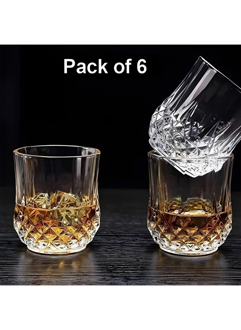 Oblivion - Oblivion Unbreakable Stylish Transparent Plastic Glasses Set, 250 ml (6 pcs) - BPA Free, Shatterproof, Stackable, Ideal for Water/Juice - Image 1