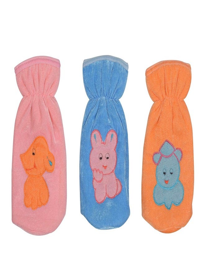 Maxmi4U Baby Feeding Bottle Cover with Attractive Cartoon Designs (Multicolour, Free Size) (Pack of 2) - Image 2