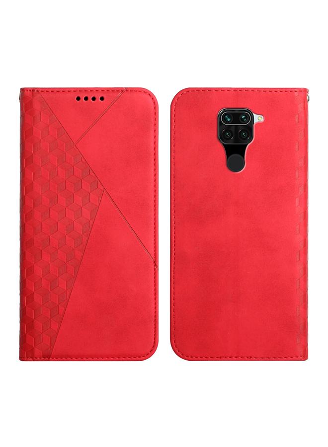 Case For Xiaomi Redmi Note 9 Diamond Pattern Splicing Skin Feel Magnetic Horizontal Flip Leather Case with Card Slots & Holder & Wallet