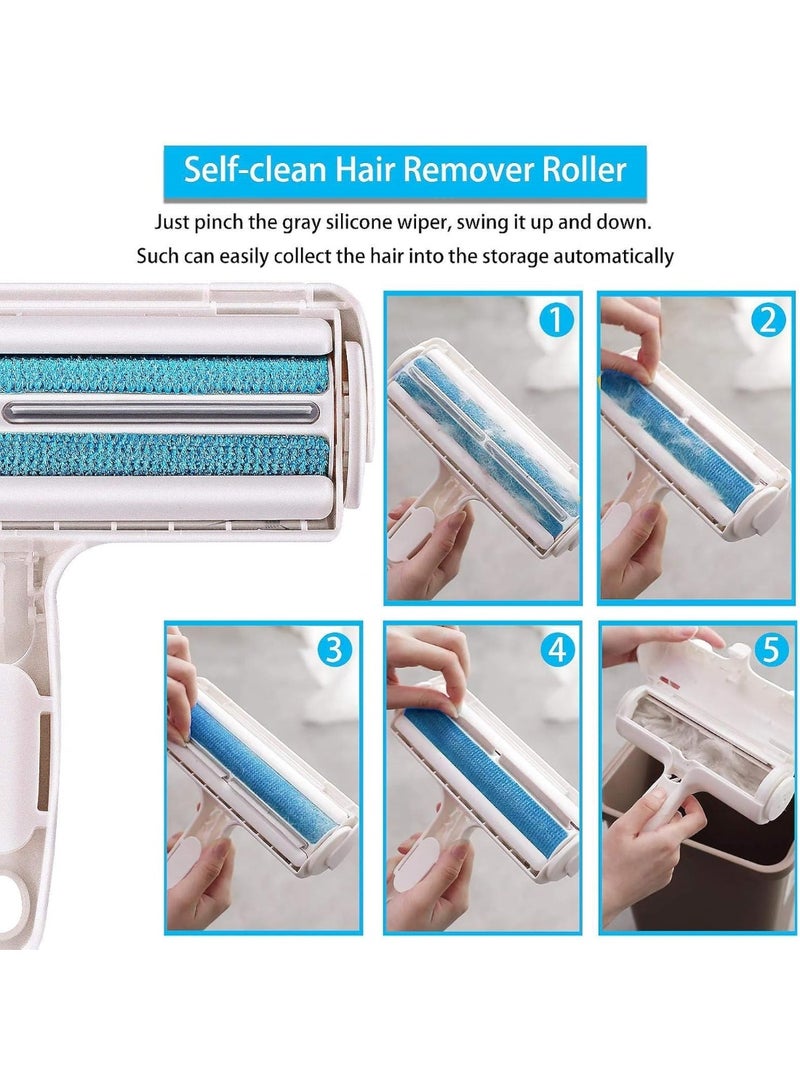 Saudi Select Pet Hair Remover Roller, Reusable Animal Hair Removal Brush for Dogs and Cats, Self Clean Pet Fur from Carpet, Furniture, Rugs, Laundry, Clothes and Bedding, Sofa - Image 4