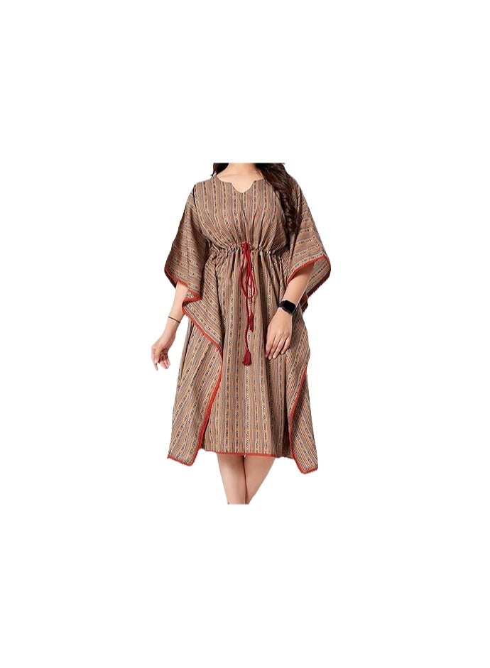 Zebees Women Rayon Printed Fit & Flare Stylish Kaftan Dress / Maternity Dress/Relax Fitting (Size-XL)  - Image 1