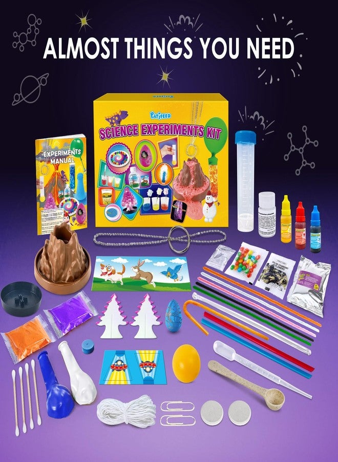 PATIFEED 50+ Lab Experiments Science Kits for Kids, Magic Chemistry Set, Volcano, STEM Toys Birthday for Boys Girls Hands-On Activities - Image 2