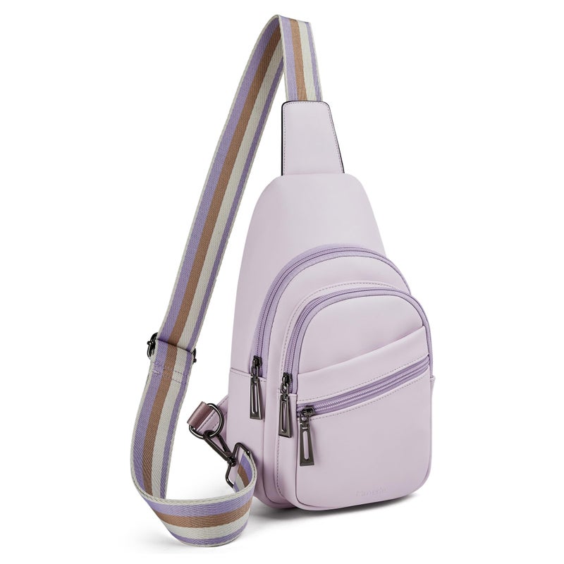 Mroede Sling Bag Crossbody Bags for Women Small Cross Body Bag Fanny Packs Chest Sling Purse for Daily Travel Leisure Sport