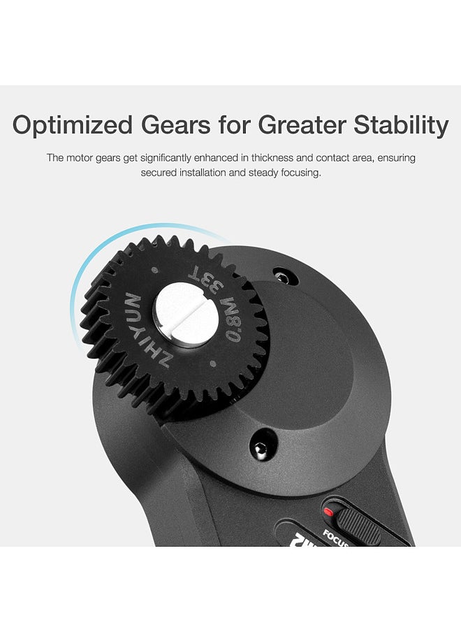 Zhiyun CMF-06 Follow Focus Transmount Focus/Zoom Control Motor 2.0 Replacement for Crane 2S/3S Weebill S Gimbal Handheld Stabilizer  - Image 2