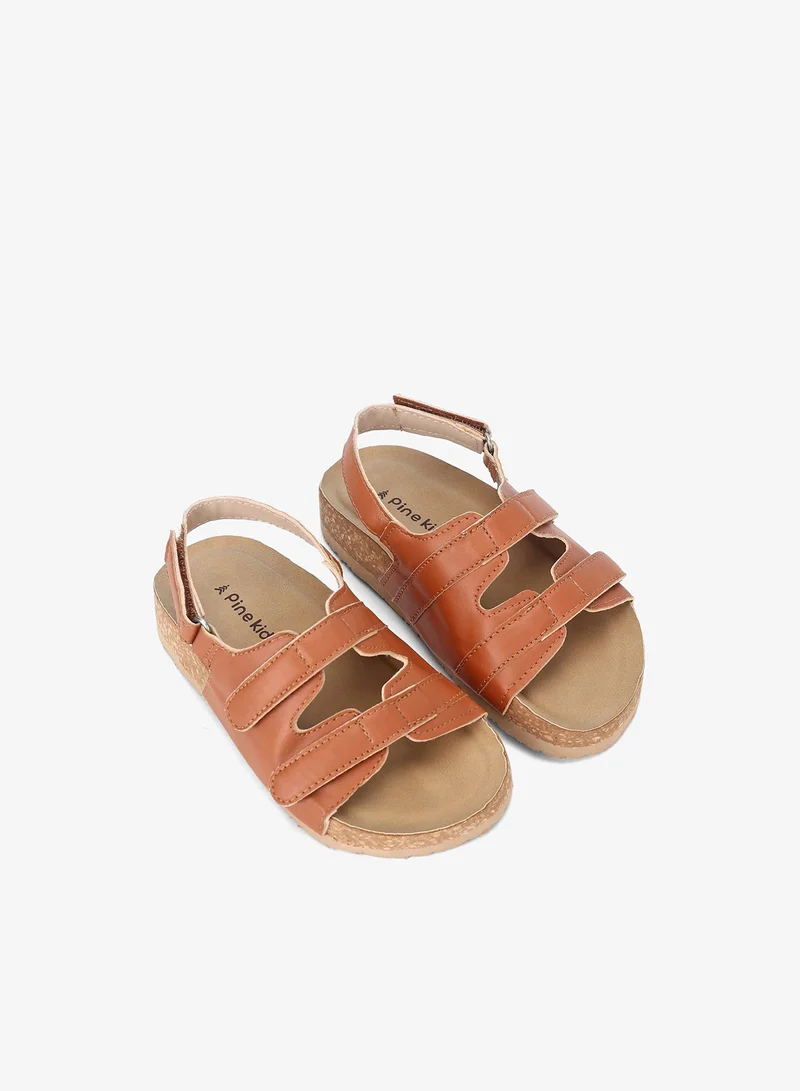 Pine Kids Pine Kids Sandals With Velcro Closure - Brown