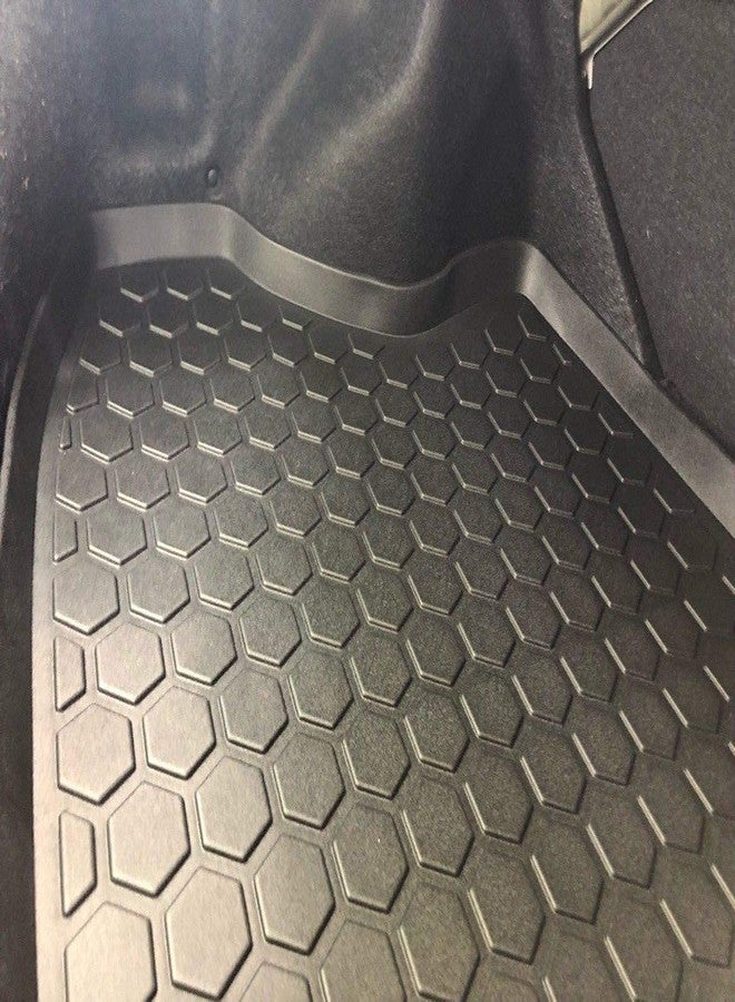 LSAUTO Cargo Liner Car & Trunk Tray Mat for Honda Civic Sedan 2006-2015 Protector Cover Waterproof Anti-Slip in Heavy Duty Black - Image 3