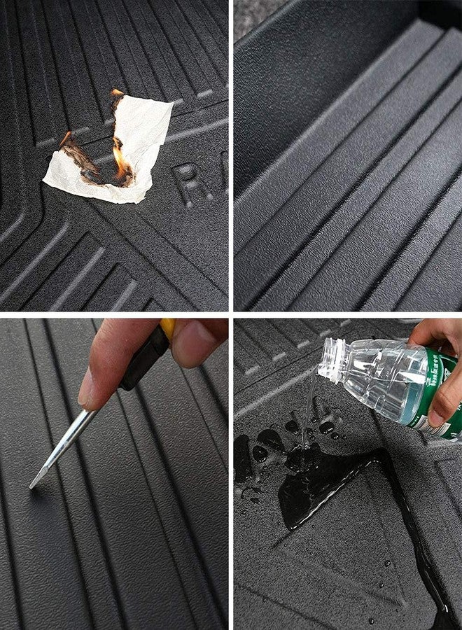 LSAUTO Cargo Liner Car & Trunk Tray Mat for Honda Civic Sedan 2006-2015 Protector Cover Waterproof Anti-Slip in Heavy Duty Black - Image 4