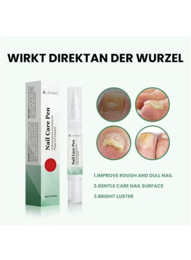 nail 2-pack Nail Art Rotating Edge Pen Nutrition Oil Moisturizing Anti-Dead Skin Barb Nail Oil 5g*2 - Image 2