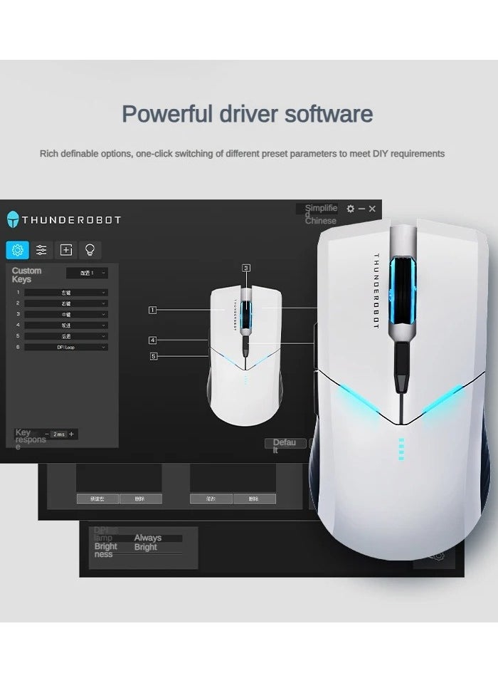 ML701 Wireless Gaming Mouse 3 modes Wired/2.4G/Bluetooth for Laptop PC