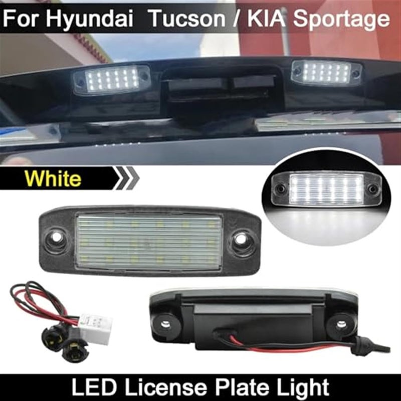 Vuzmode 2Pcs White License Plate Light for Kia and Hyundai - Image 4