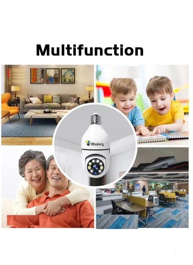 Blulory - Wi-Fi Security Camera with Motion Detector, Speaker, Waterproof, and 360-Degree Rotation / BLULORY YB-93 WIFI Smart Camera CCTV Security Protection Audio Record Video Surveillance Camera Wireless Indoor Outdoor - Image 1