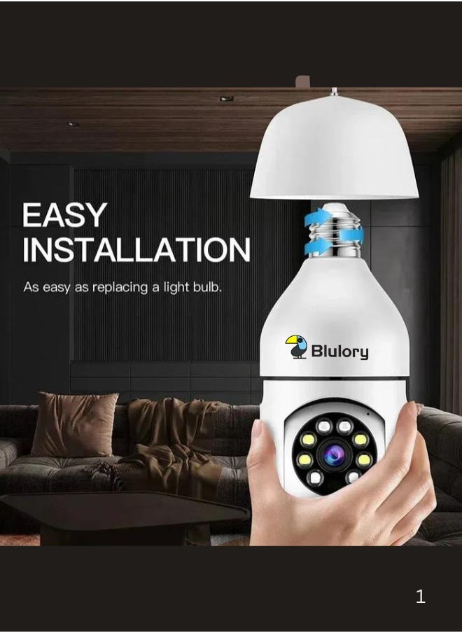 Blulory - Wi-Fi Security Camera with Motion Detector, Speaker, Waterproof, and 360-Degree Rotation / BLULORY YB-93 WIFI Smart Camera CCTV Security Protection Audio Record Video Surveillance Camera Wireless Indoor Outdoor - Image 1